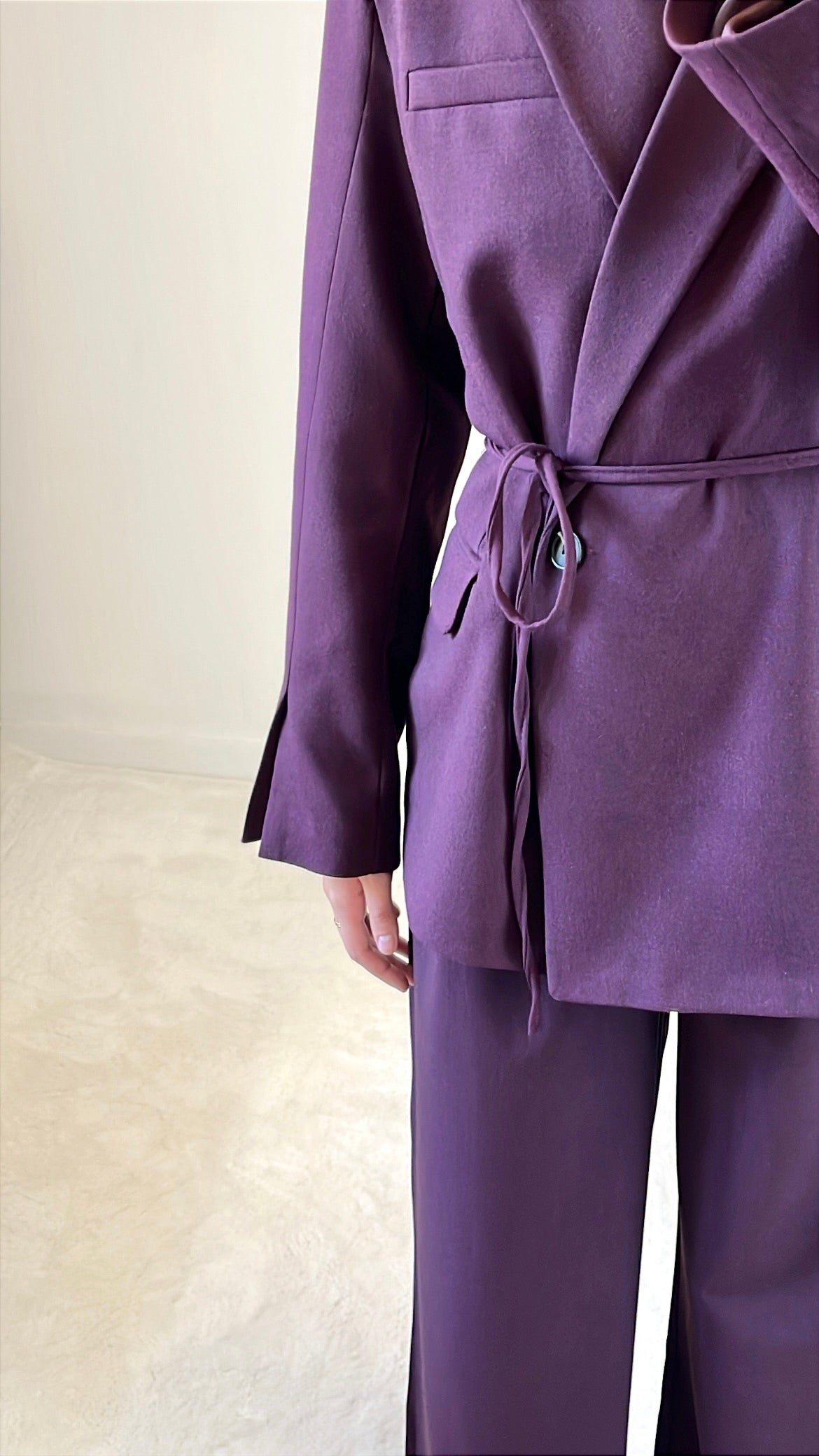 Ensemble tailleur violet