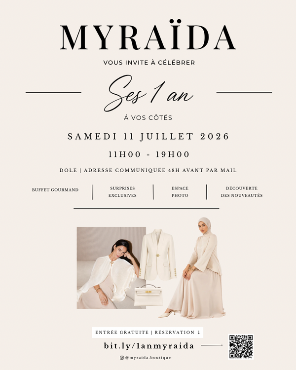 Myraïda fête ses 1 an à vos cotés