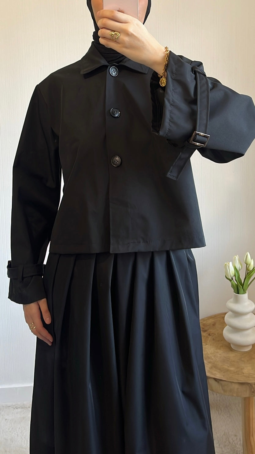 Ensemble Veste Trench et Jupe