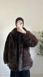 Manteau Fausse Fourrure Élégant