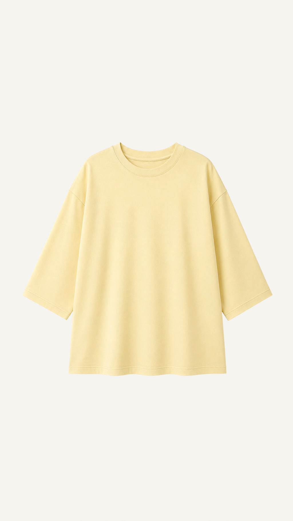 Pull Oversize Coton Jaune