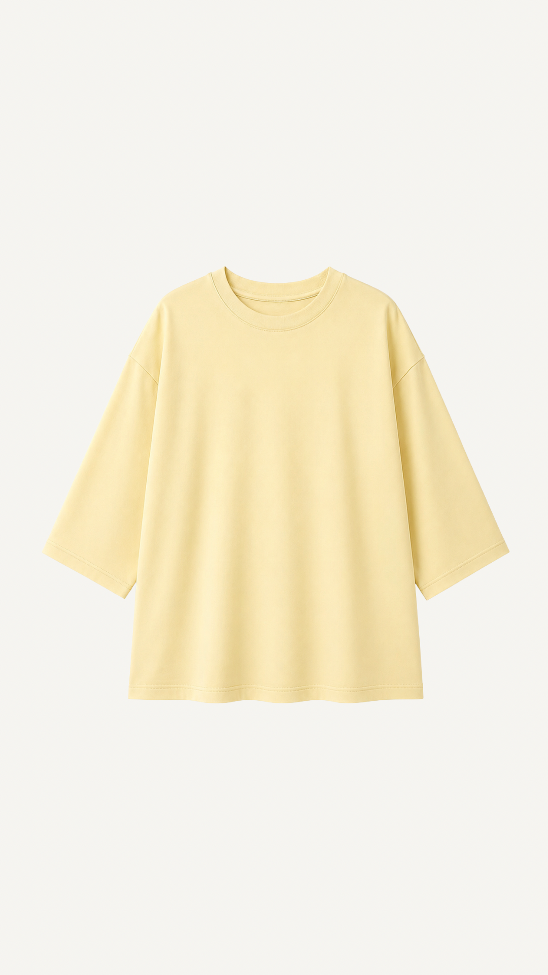 Pull Oversize Coton Jaune