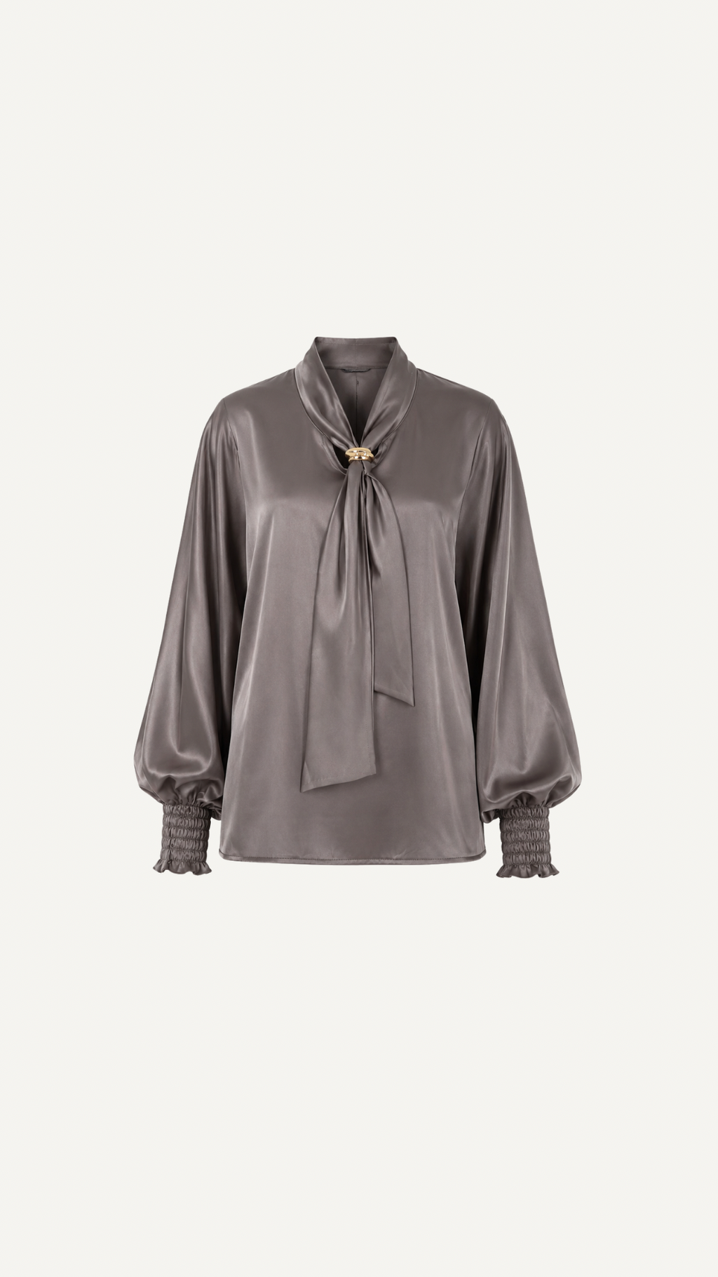 Chemisier Satinée Taupe