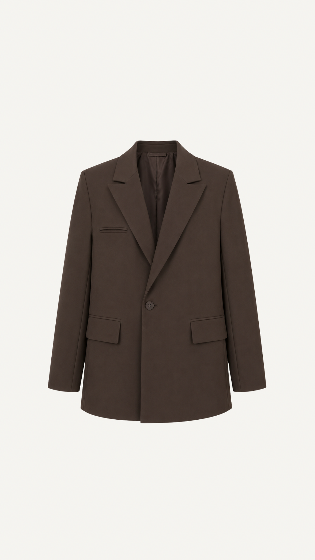 Blazer Croisé Oversize Marron