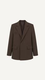 Blazer Croisé Oversize Marron