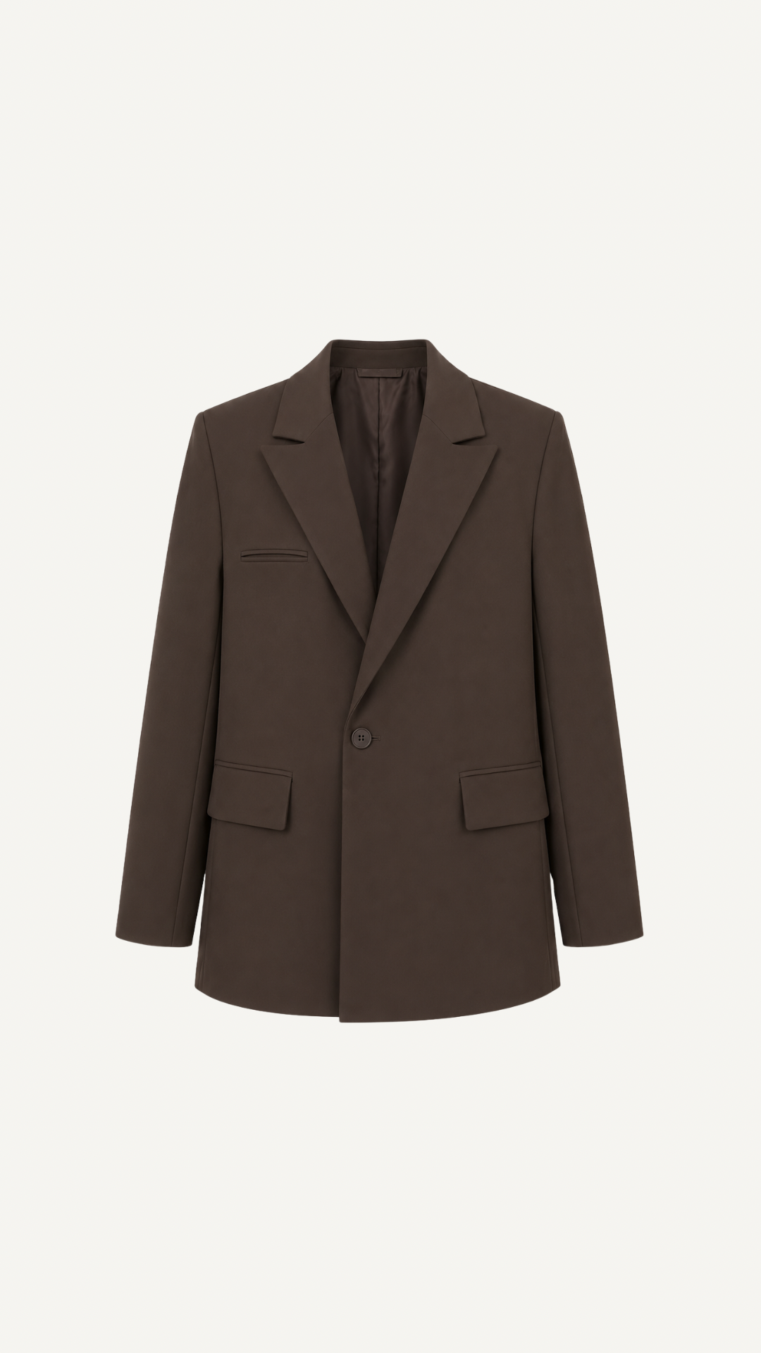 Blazer Croisé Oversize Marron