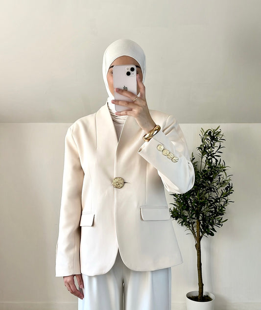 Veste élégante beige