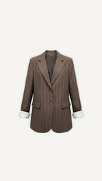 Blazer Rayé Oversize