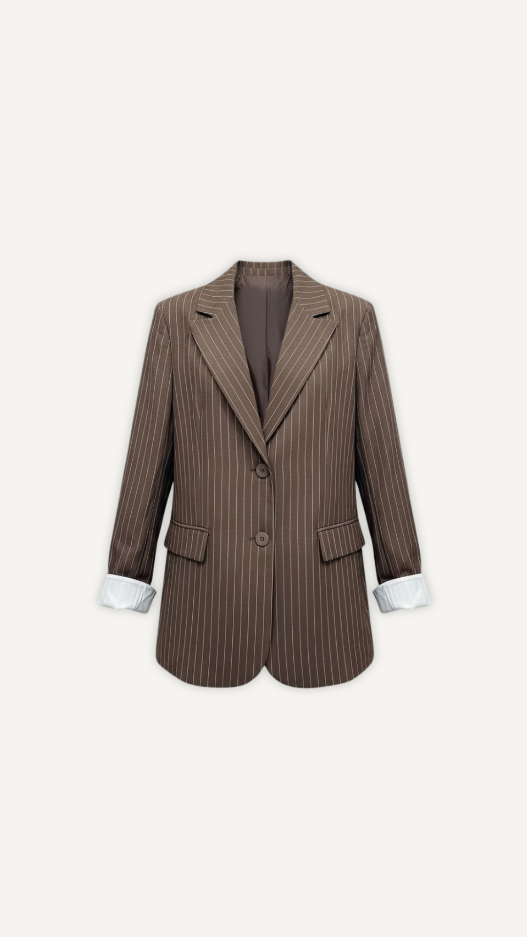Blazer Rayé Oversize