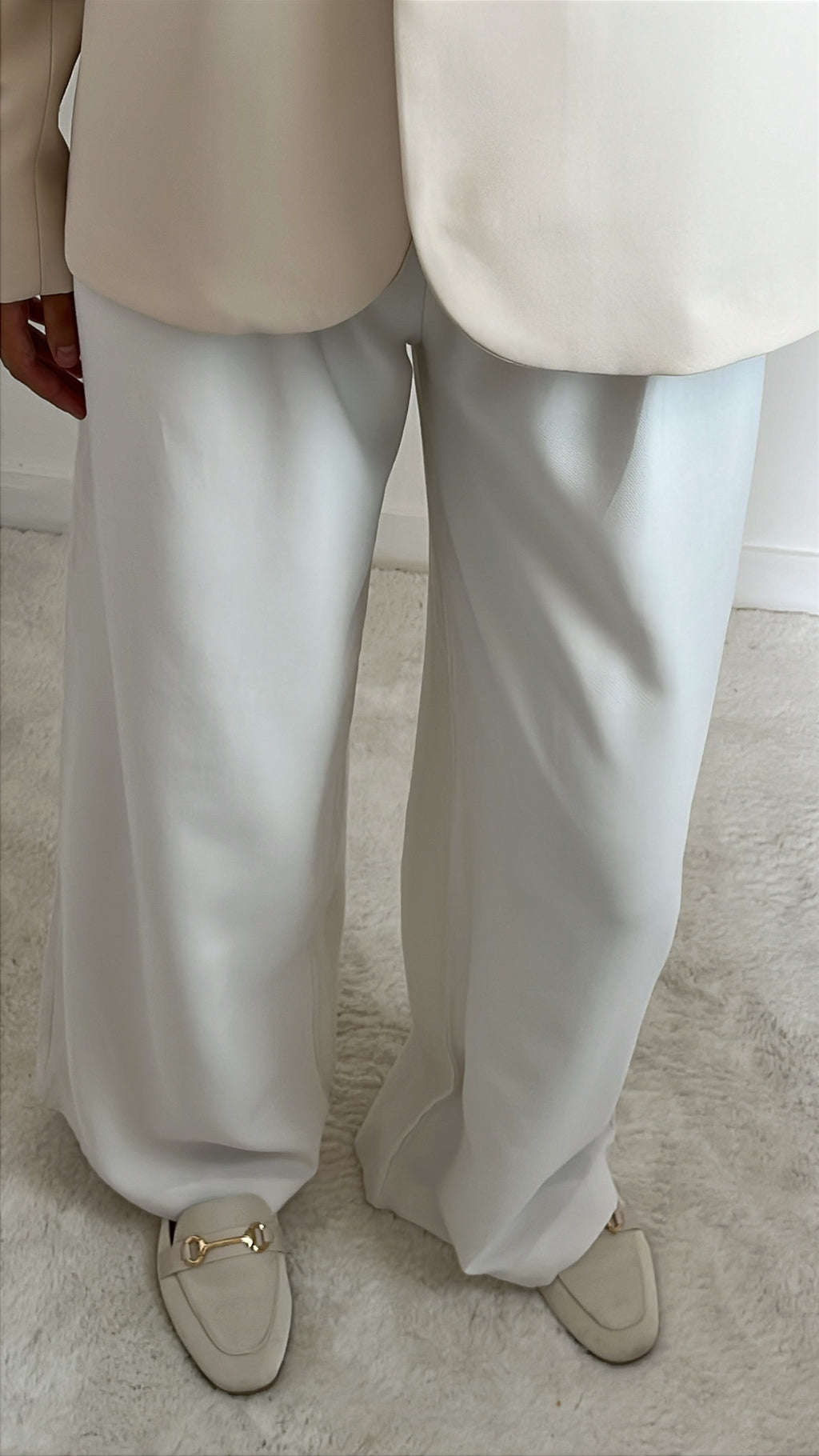 Pantalon Large Blanc