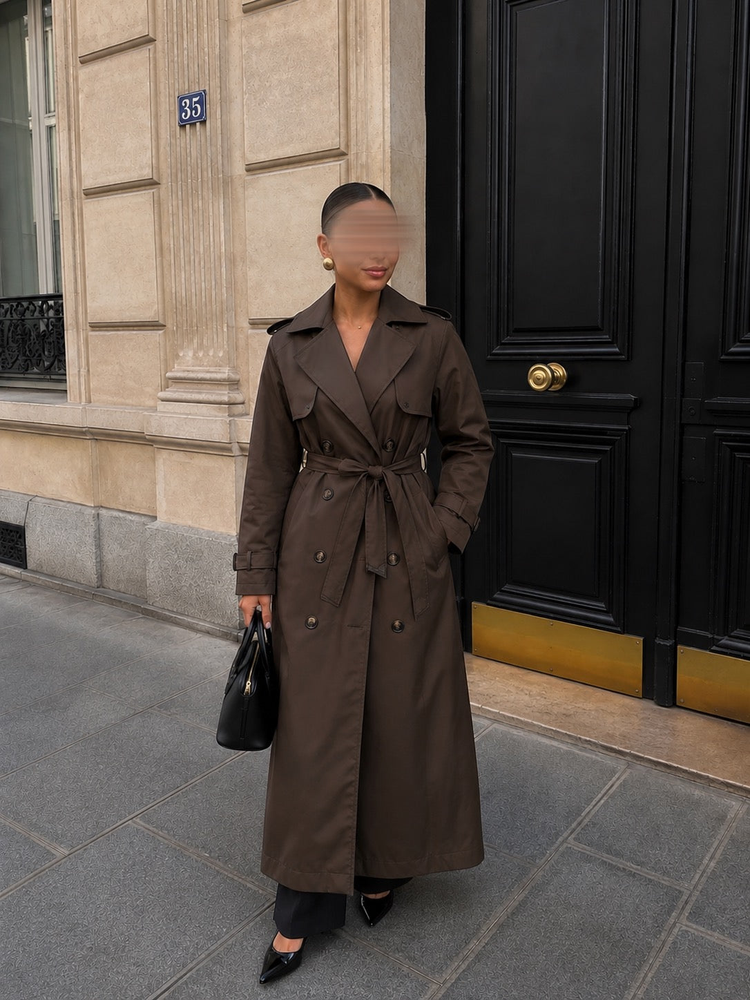 Trench Long Marron