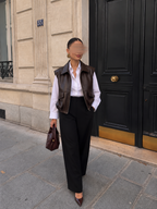 Veste Similicuir Marron