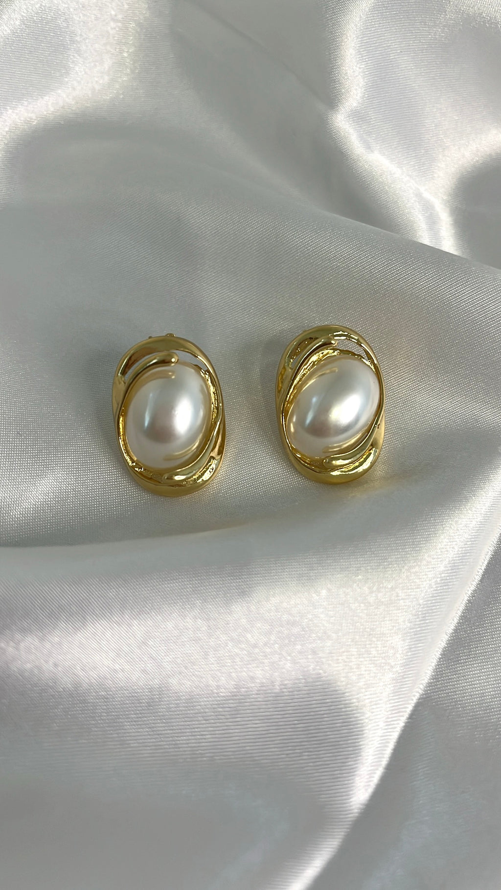 Boucles d’oreilles Aura Nacrée