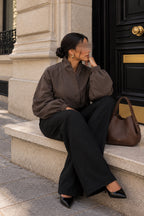 Veste Croisée Marron