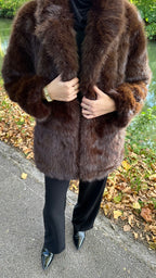 Manteau Fausse Fourrure Élégant