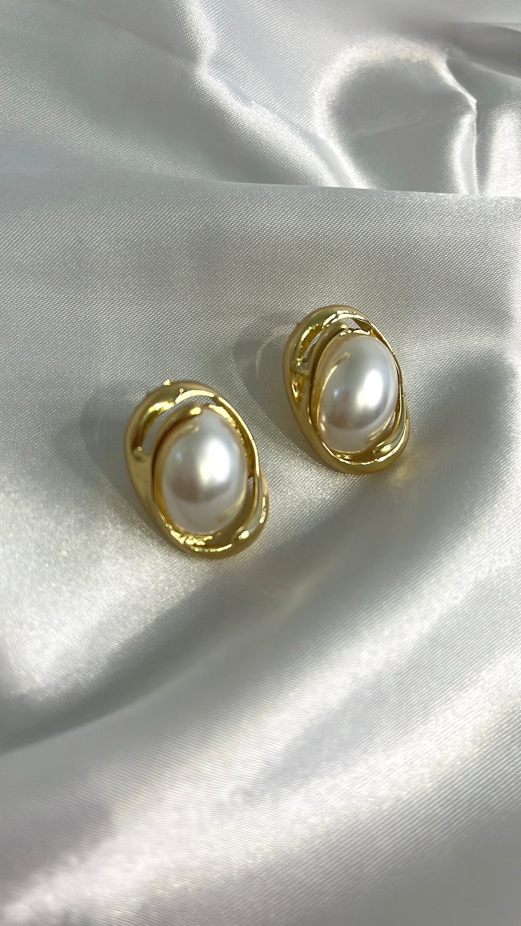 Boucles d’oreilles Aura Nacrée