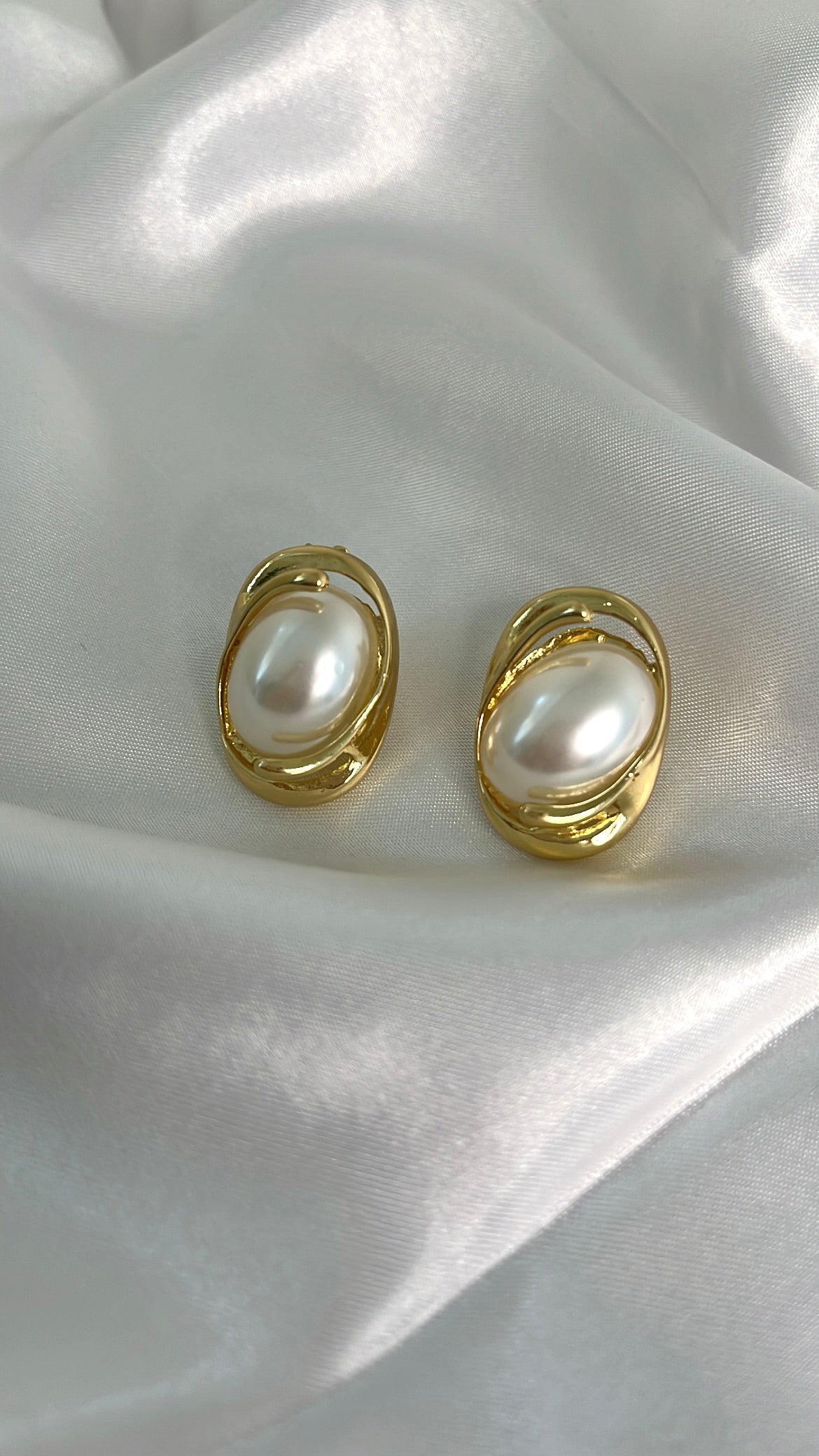 Boucles d’oreilles Aura Nacrée