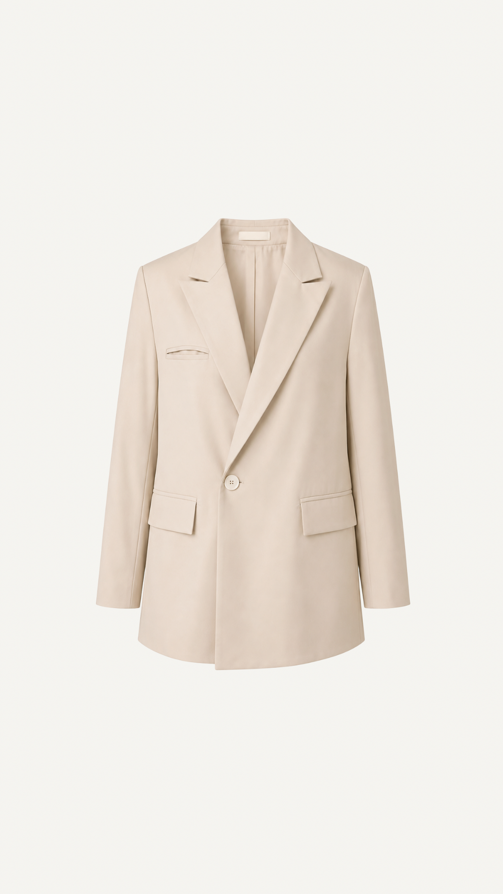 Blazer Croisé Oversize Beige
