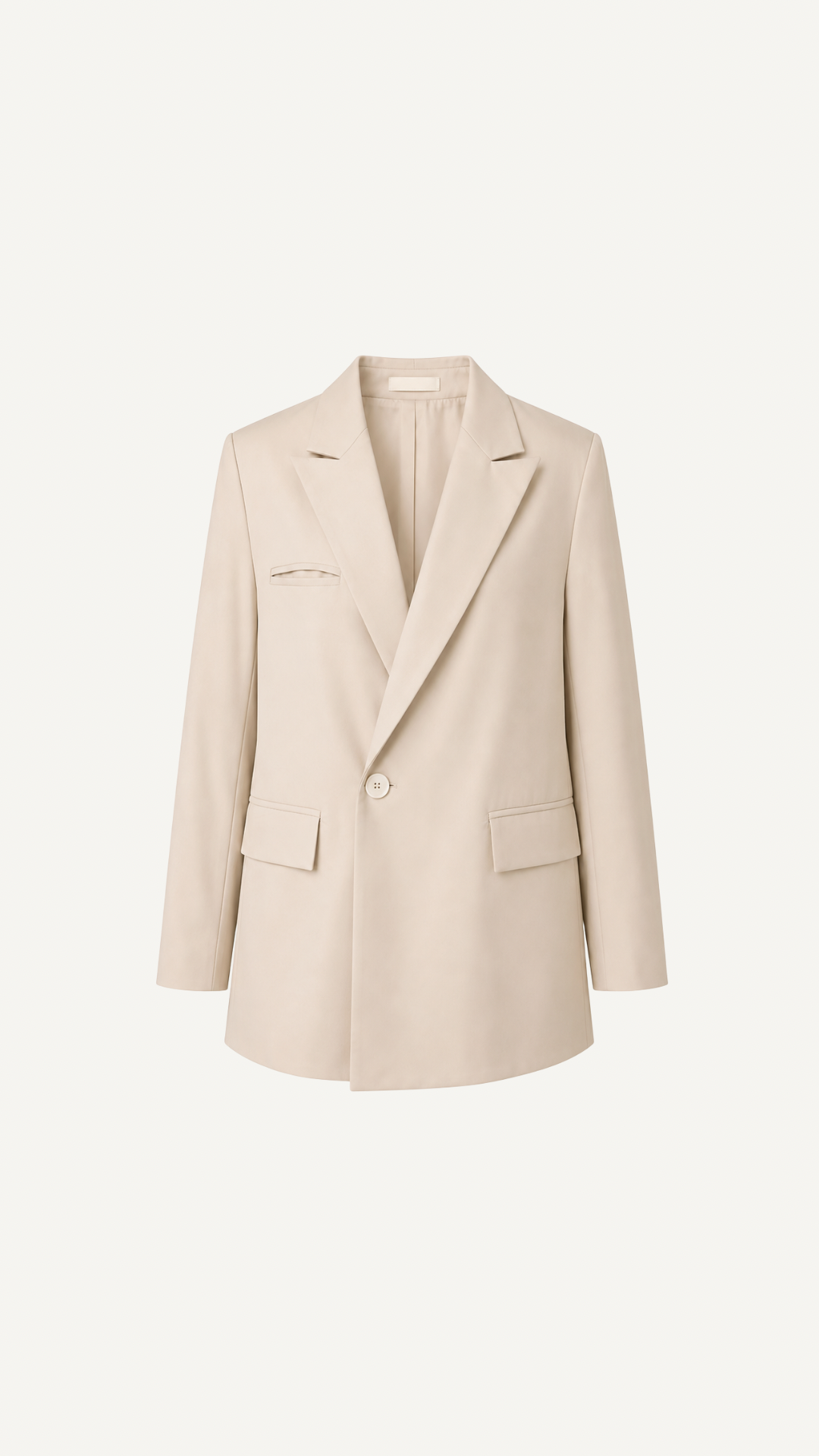 Blazer Croisé Oversize Beige