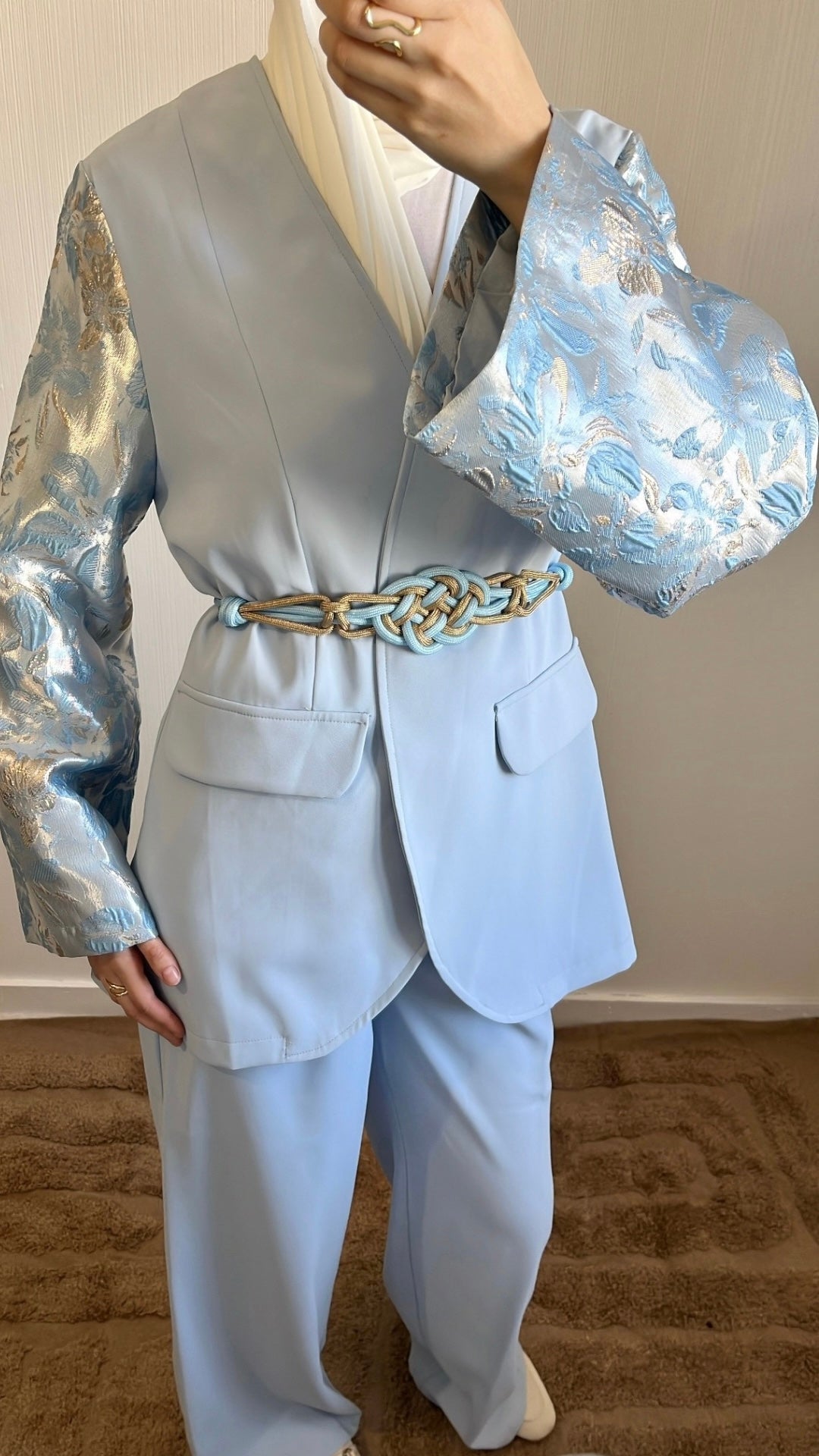 Tailleur Élégant Brocart