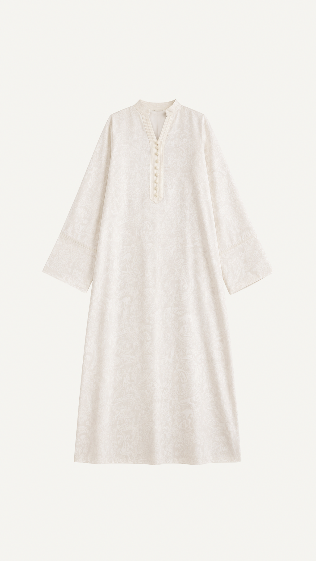Robe Jacquard Écrue