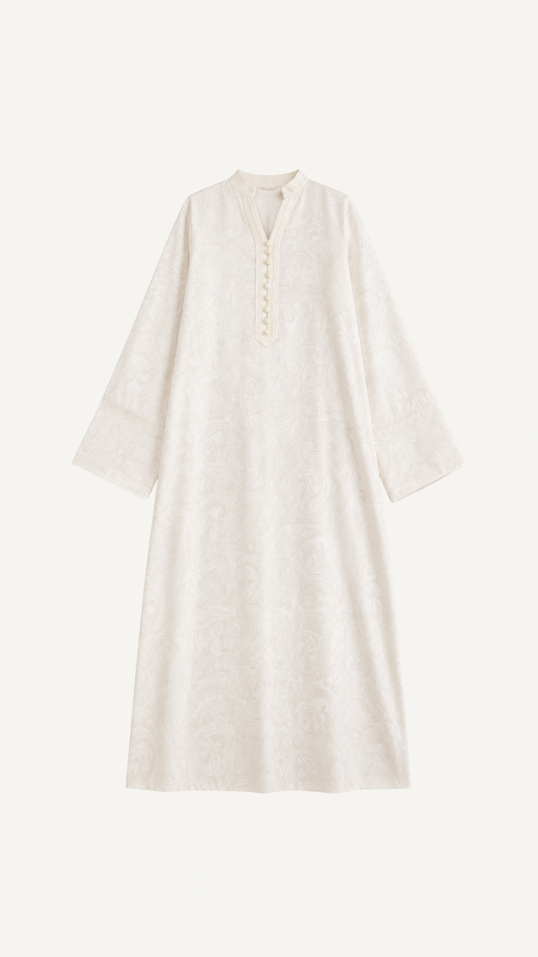 Robe Jacquard Écrue