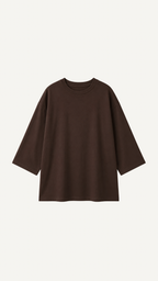 Pull Oversize Coton Marron