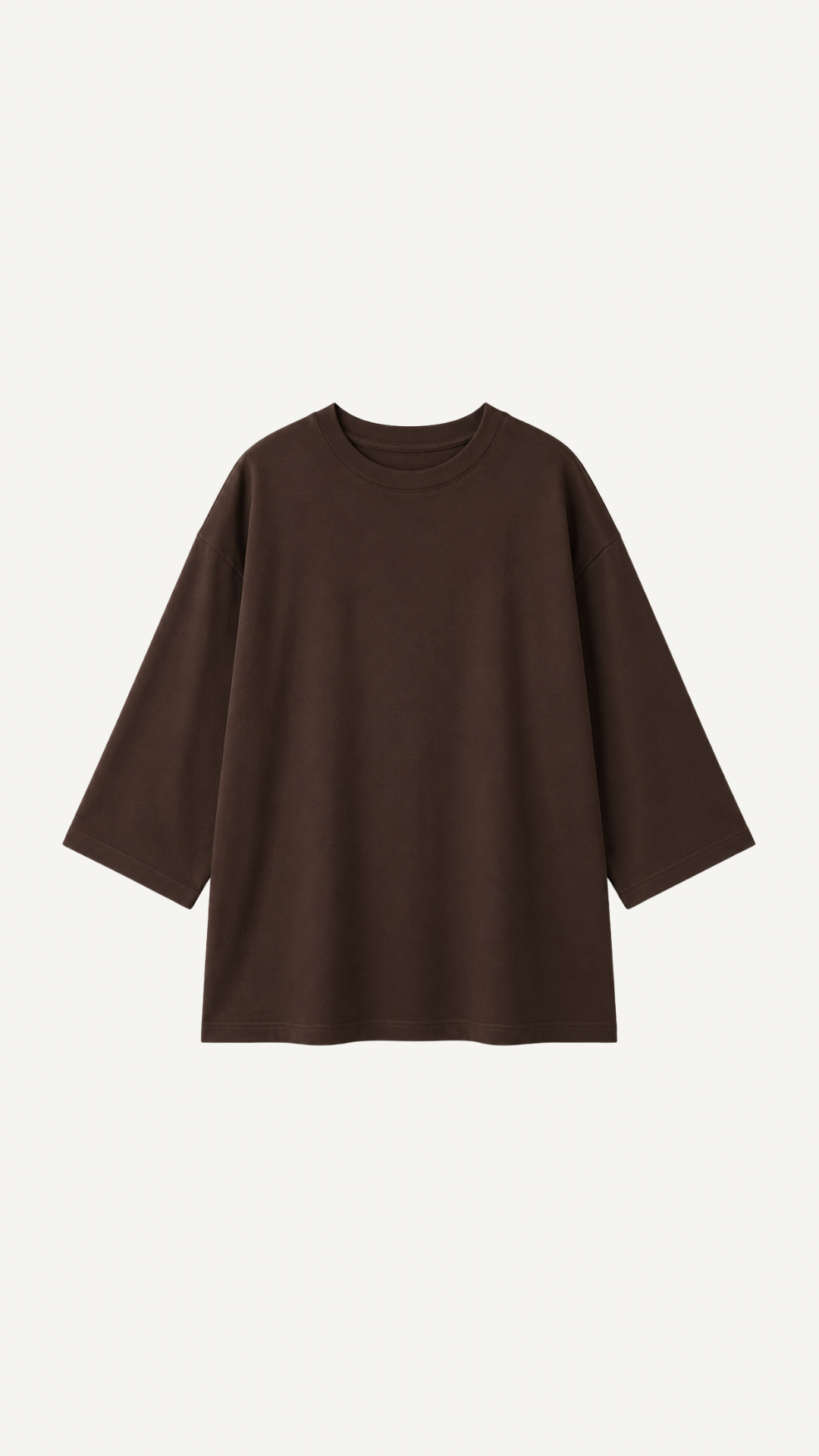 Pull Oversize Coton Marron