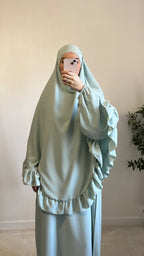 Ensemble Prière Vert Eau
