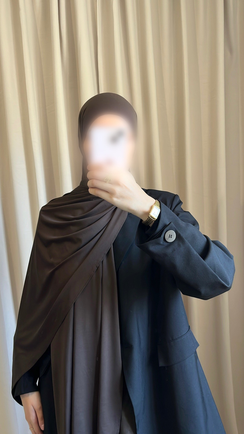 Hijab Jersey Liquid Chocolat