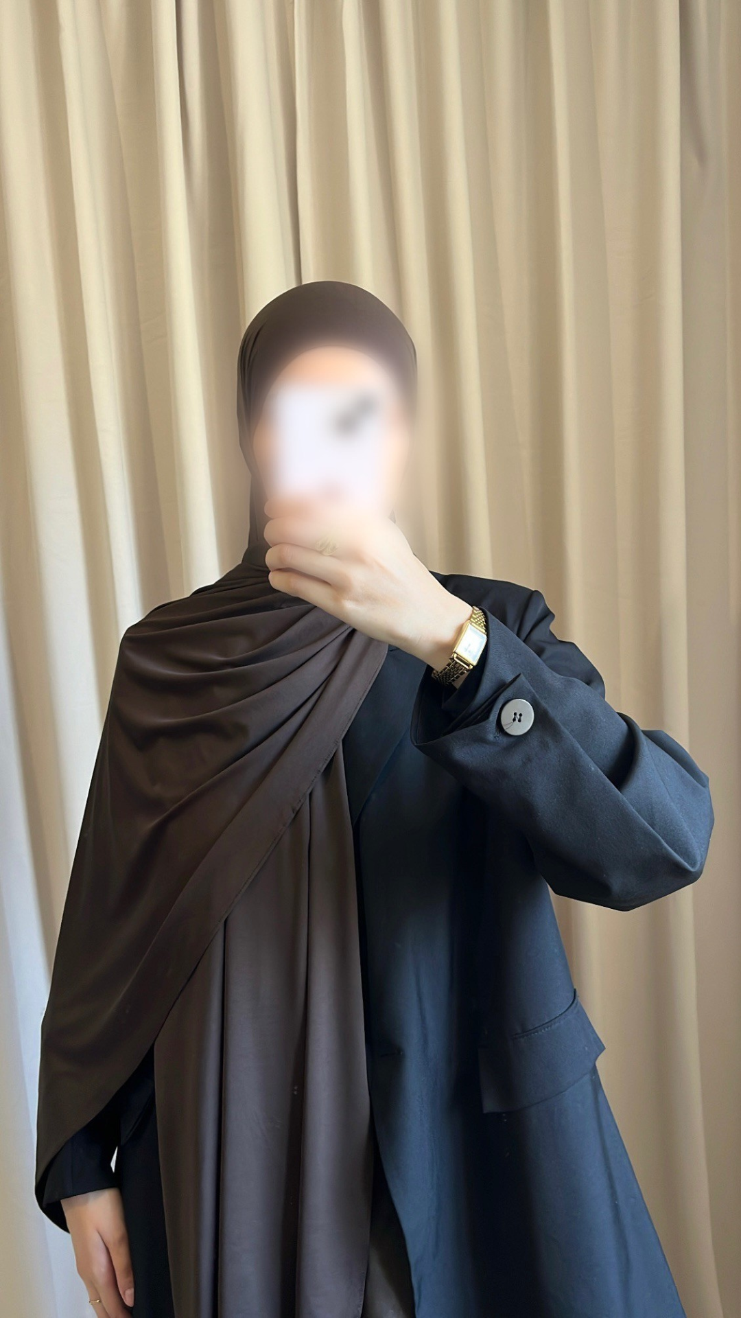 Hijab Jersey Liquid Chocolat