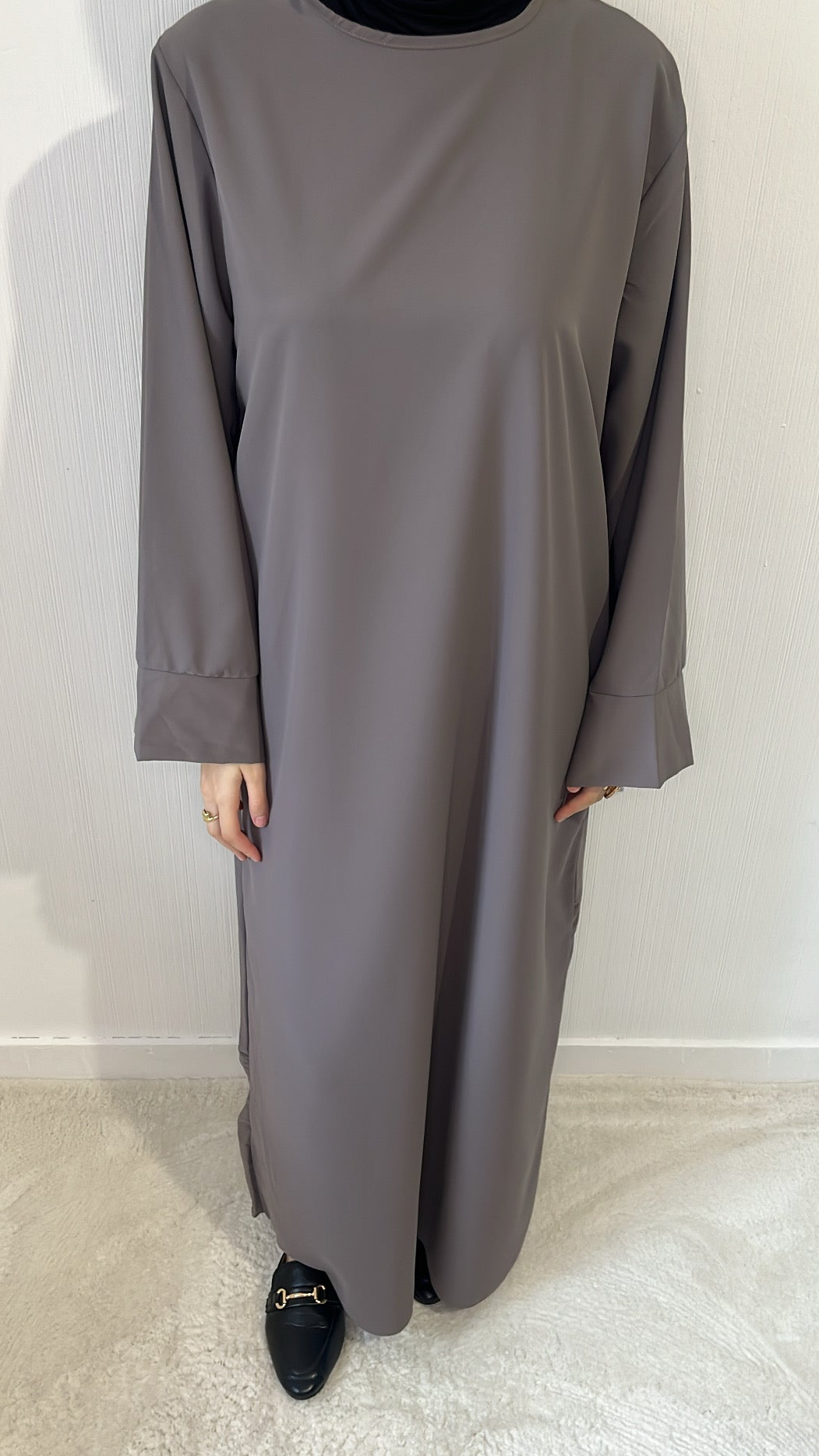 Abaya Médine Taupe