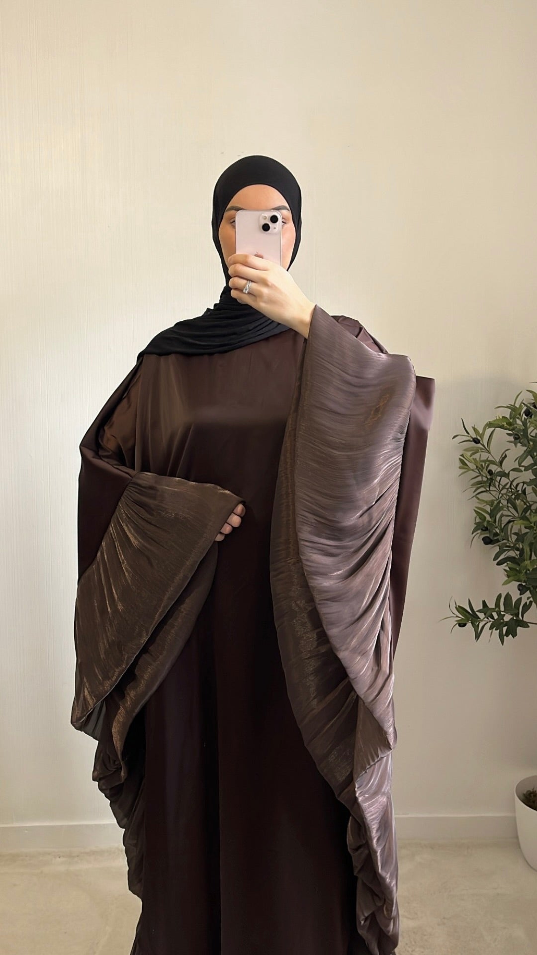 Abaya Papillon Satinée