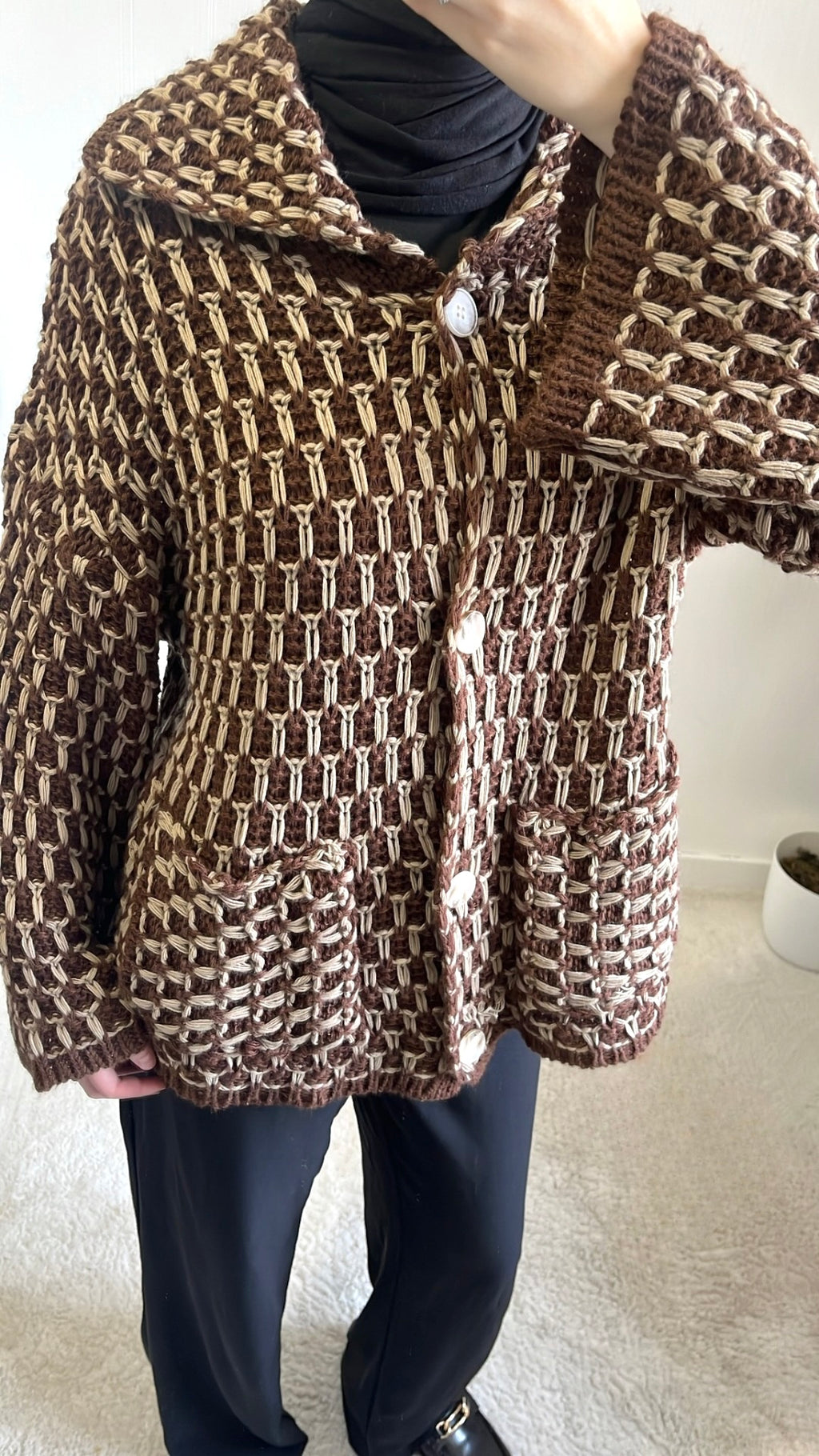 Veste Maille Moka