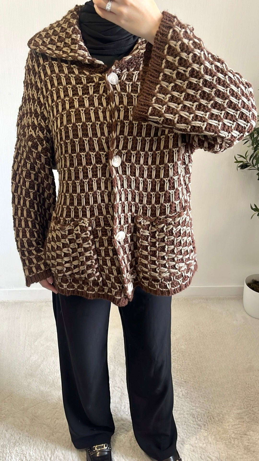 Veste Maille Moka