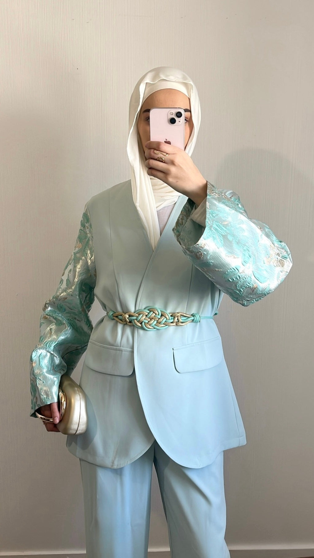 Tailleur Élégant Brocart