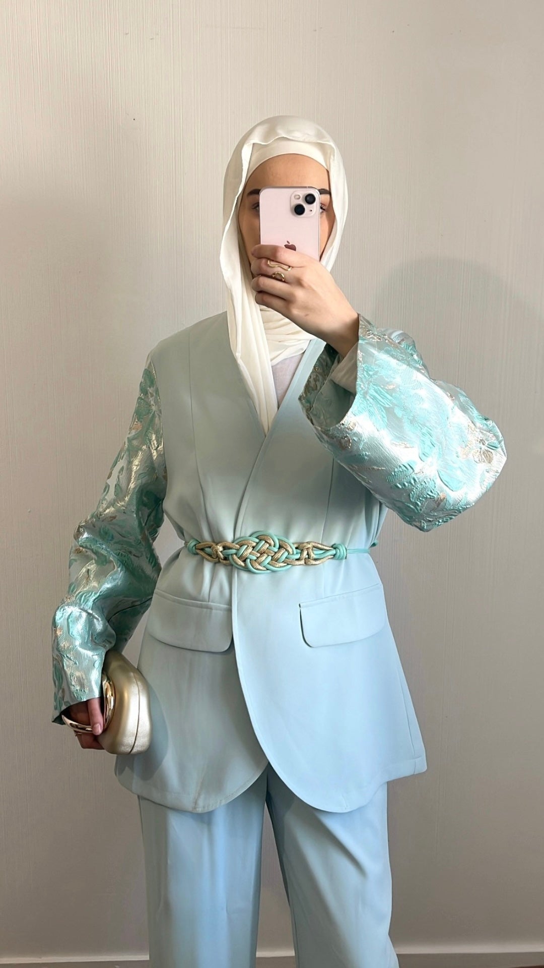 Tailleur Élégant Brocart