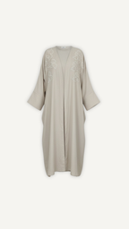 Abaya Papillon Lina femme Myraida | Manches évasées élégantes broderies