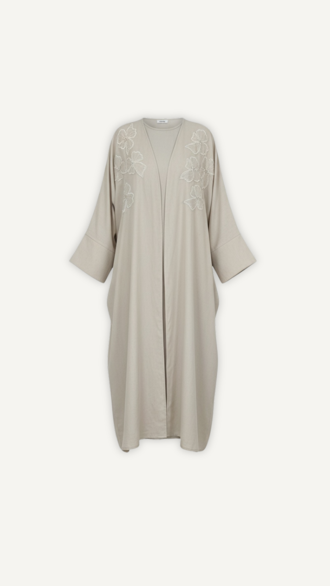 Abaya Papillon Lina femme Myraida | Manches évasées élégantes broderies