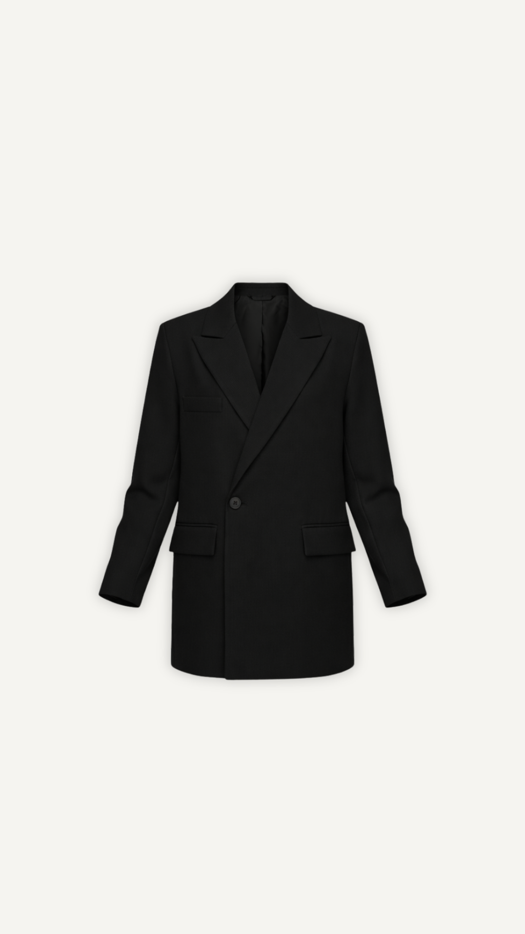 Blazer croisé noir oversize femme Myraïda | Élégance minimaliste