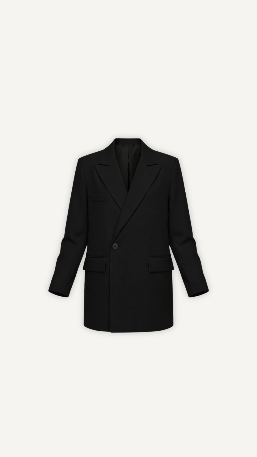 Blazer croisé noir oversize femme Myraïda | Élégance minimaliste