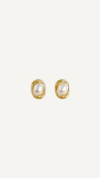 Boucles d’oreilles Aura nacrée Myraïda | Bijou raffiné lumineux
