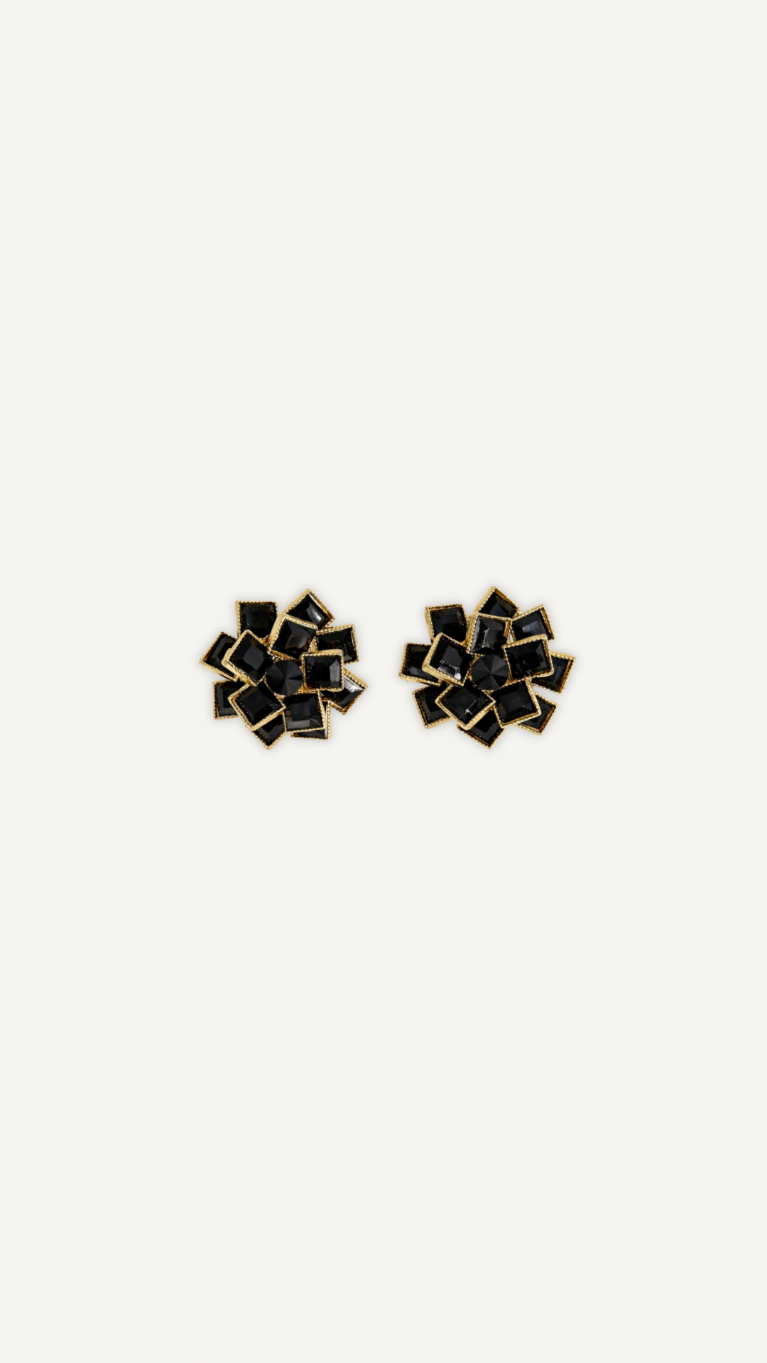 Boucles d’oreilles Éclat noir Myraïda | Finition élégante
