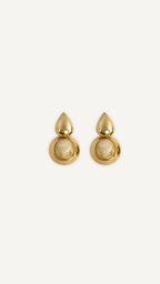 Boucles d’oreilles Ivory Moon Myraïda | Design chic doré

