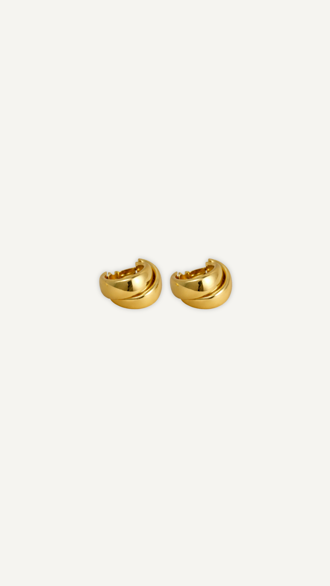 Boucles d’oreilles Solaris Myraïda | Forme moderne dorée