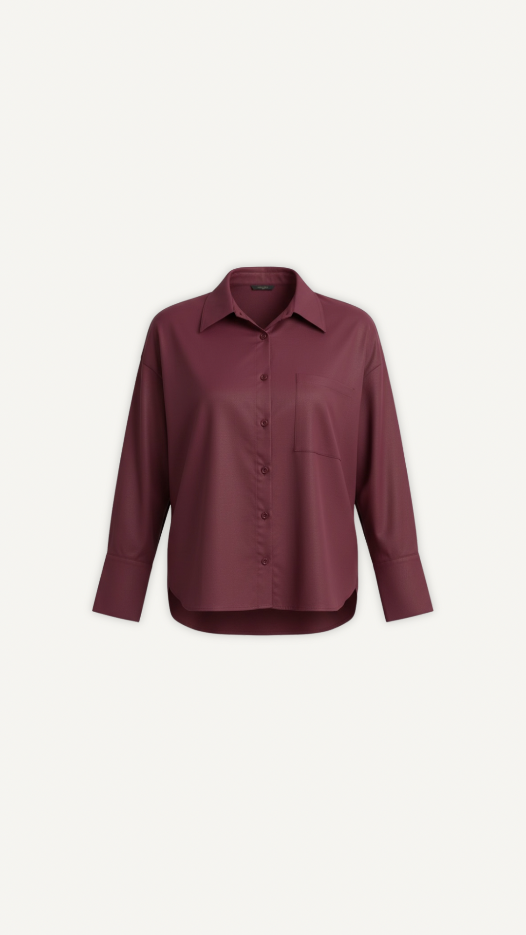 Chemise bordeaux femme Myraïda | Coupe fluide élégante