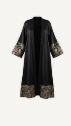 Ensemble Abaya Rawda femme Myraïda | Tenue coordonnée sophistiquée broderie 
