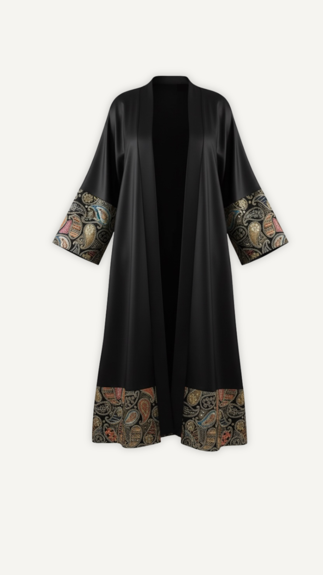 Ensemble Abaya Rawda femme Myraïda | Tenue coordonnée sophistiquée broderie 
