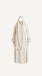 Ensemble prière beige femme Myraïda | Confort et pudeur
