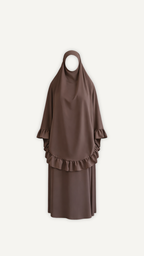 Ensemble prière taupe femme Myraïda | Coupe ample douce